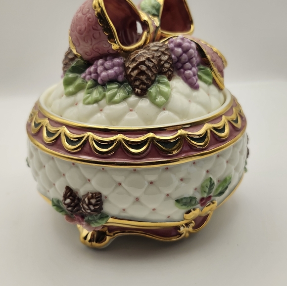 Christmas Candy Dish San Francisco Music Box Co "I'll Be Home For Christmas" - Picture 3 of 6